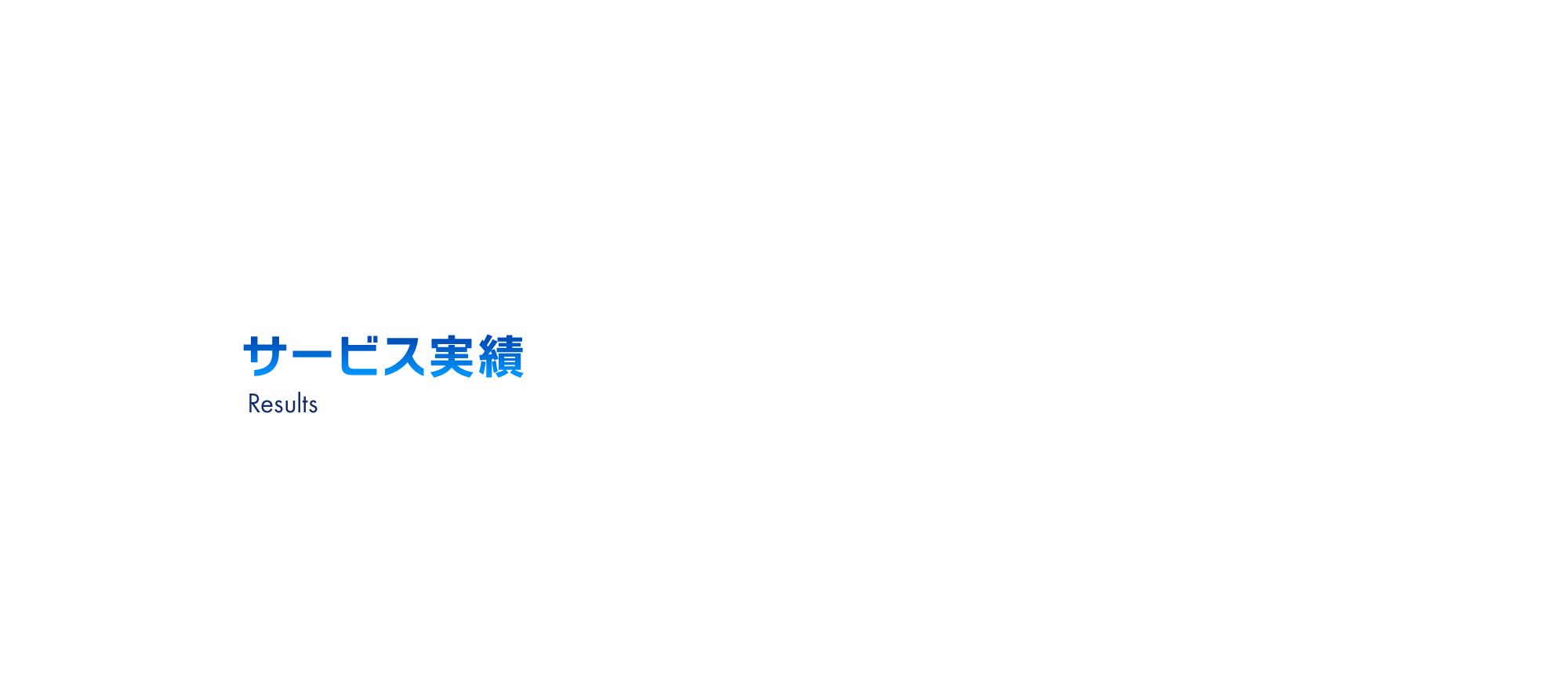 サービス実績